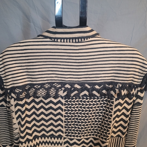 Vintage Black and White Patterned Jacket - Picture 6 of 11